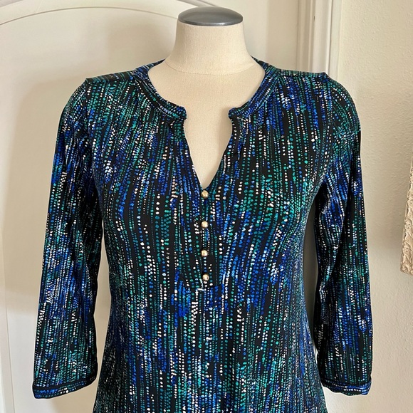 Dana Buchman / 2~Colorful Blouses With Sleeves / Identically The Same. - Picture 10 of 14